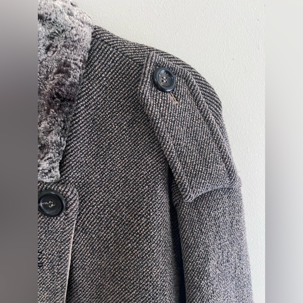 Vintage Escada brown Double-Breasted Pea Coat - Picture 6 of 15